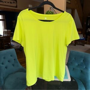 All in Motion Neon Yellow Women's Short Sleeve Tee
